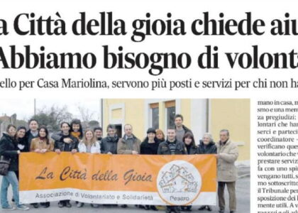 “Abbiamo bisogno di volontari”. Appello per Casa Mariolina